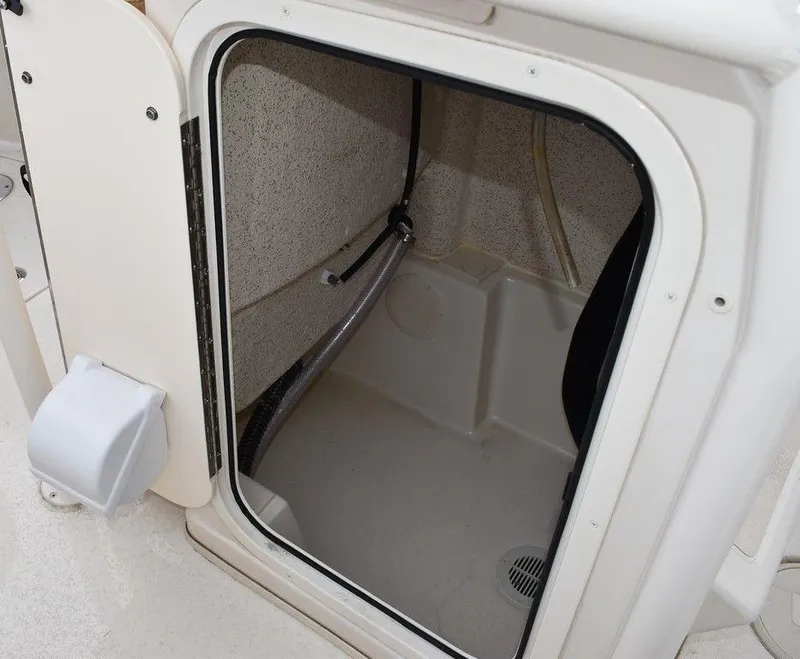 Slide: The Image of 2023 Sea Chaser 22 HFC boat storage compartment. - 14