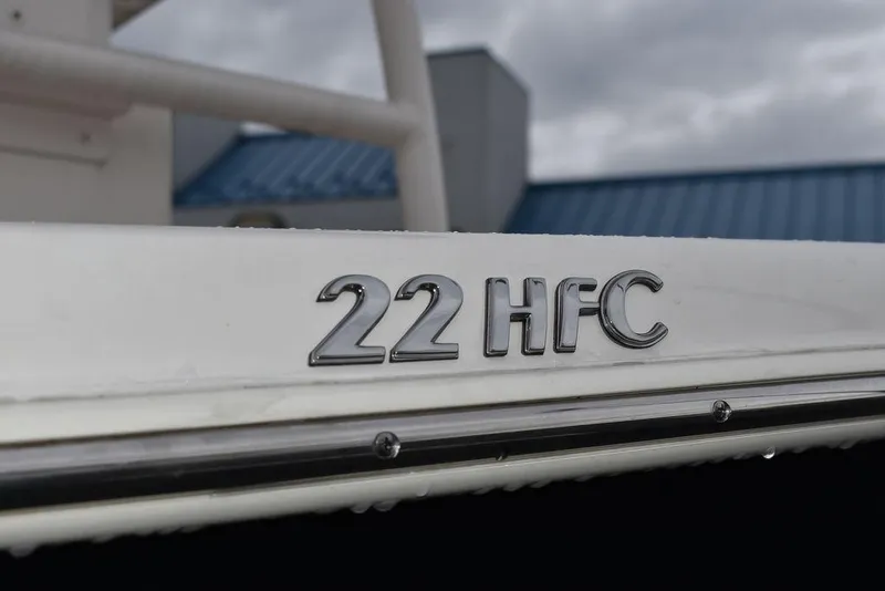 Slide: The Image of 2023 Sea Chaser 22 HFC boat model emblem close-up - 4