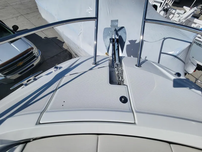 Slide: The Image of 2024 Jeanneau Leader 12.5 WA bow with anchor and deck details. - 33