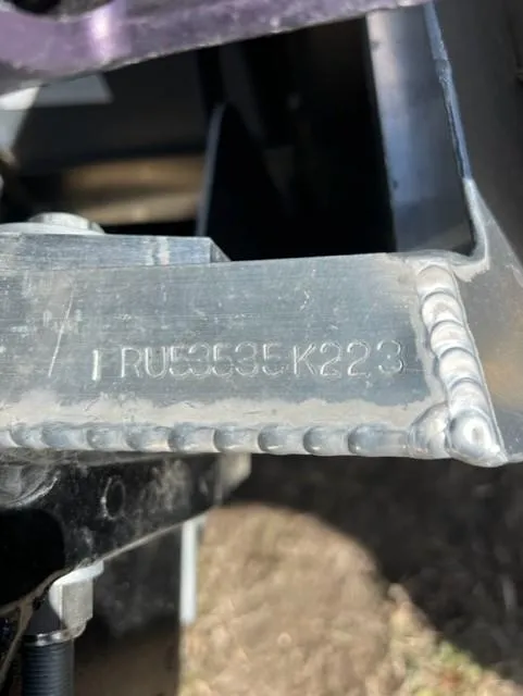 Slide: The Image of 2023 South Bay 224FCR3.0 boat hull identification number (HIN) close-up. - 4