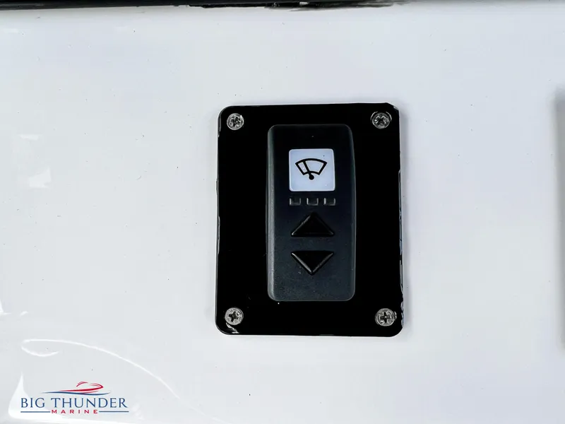 Slide: The Image of Control panel on a 2023 Fountain 38 TE boat by Big Thunder Marine. - 30
