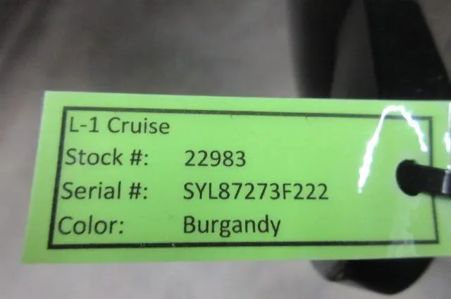 Slide: The Image of 2022 Sylvan L-1 Cruise, stock #22983, serial #SYL87273F222, burgundy color. - 9