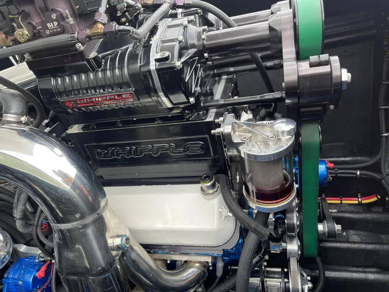 Slide: The Image of Engine of a 2003 Outerlimits 47 GTX boat with Whipple supercharger. - 33