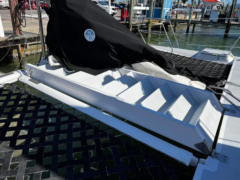 Slide: The Image of Robertson Custom Catamaran / Sloop Rig 1992 - 87