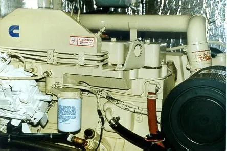 Slide: The Image of Engine room of a 1996 Custom 100' Sailing Yacht. - 47