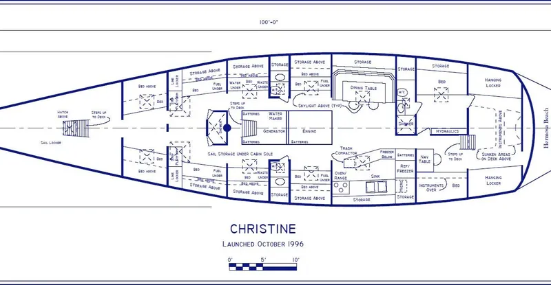 Slide: The Image of Custom 100' Sailing Yacht 1996 - 50