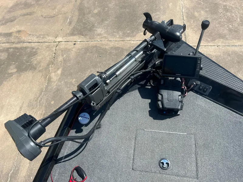 Slide: The Image of 2023 Ranger RT178C boat with advanced fishing equipment on deck. - 7