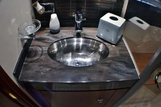 Slide: The Image of Luxurious bathroom sink in 2012 Sea Ray 540 Sundancer yacht. - 34