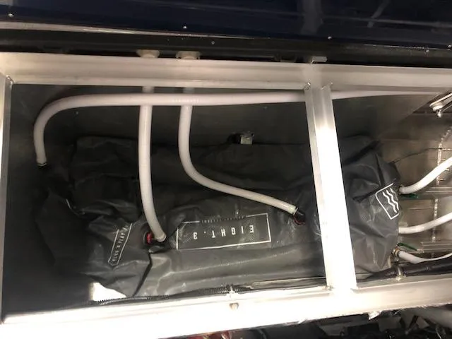 Slide: The Image of 2020 Montara 25' Surf Boss ballast system with hoses and tanks. - 23