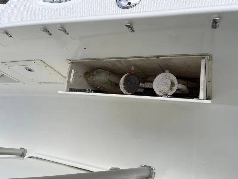 Slide: The Image of Storage compartment on a 2009 Hydra-Sports 2900 CC boat. - 29