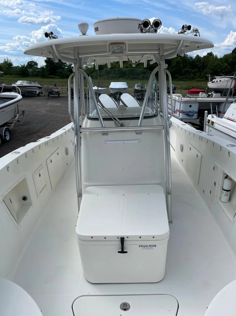 Slide: The Image of 2009 Hydra-Sports 2900 CC center console boat with T-top and seating. - 33