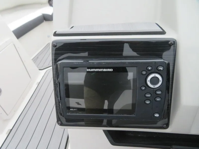 Slide: The Image of 2023 Starcraft SVX IO 210 boat with Humminbird Helix 5 fish finder. - 11