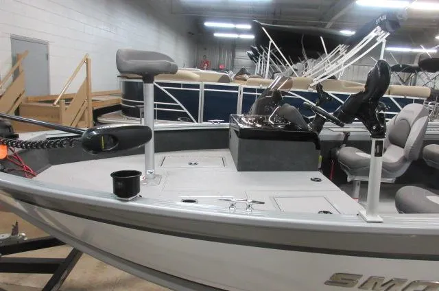 Slide: The Image of 2023 Smoker Craft Pro Angler XL 171 fishing boat in showroom. - 4