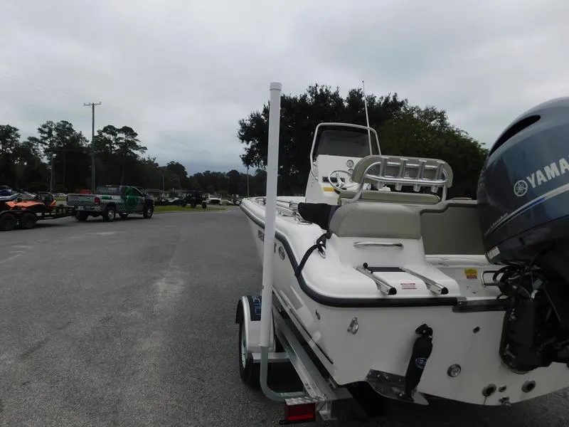 Slide: The Image of 2023 Key West 189 FS boat with Yamaha engine on trailer. - 5