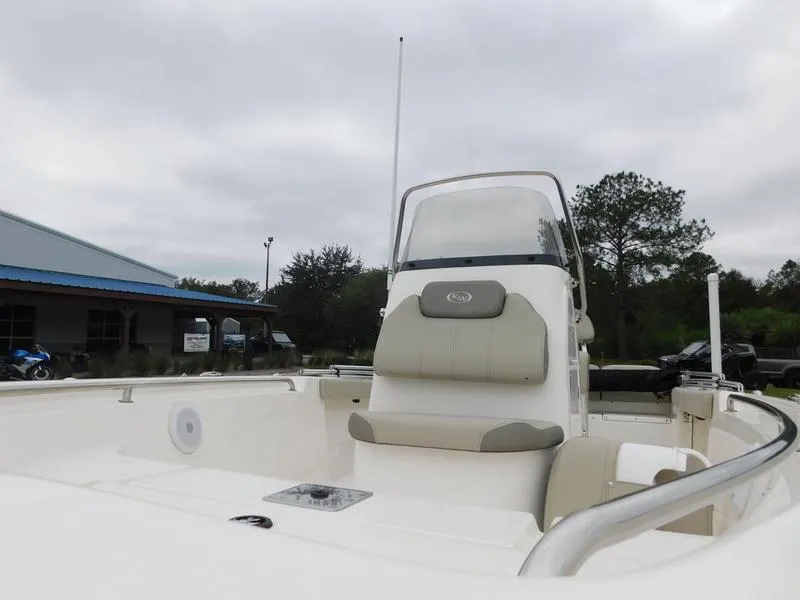 Slide: The Image of 2023 Key West 189 FS boat with center console and seating. - 8