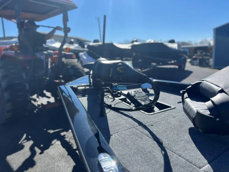 Slide: The Image of 2023 Tracker Pro Team 175 TXW® boat with equipment on deck. - 5