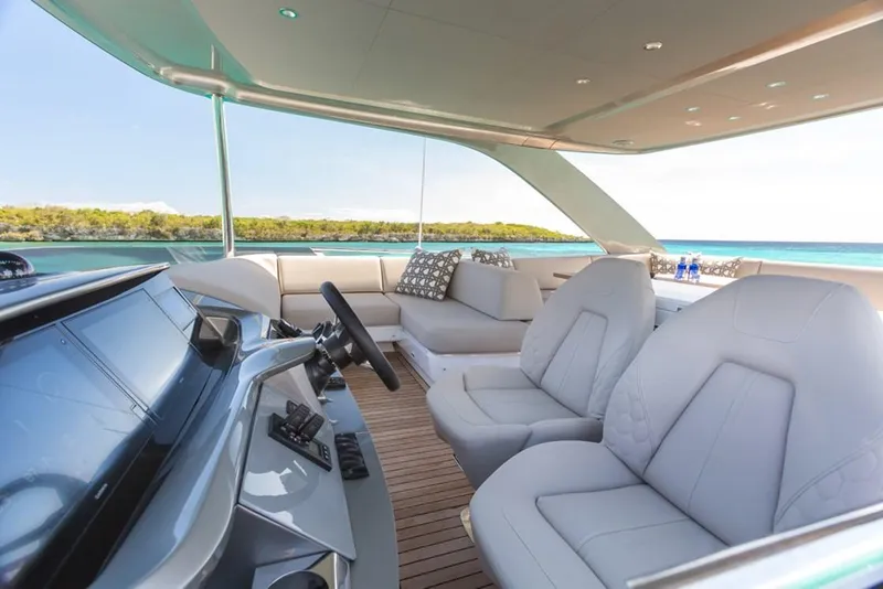 Slide: The Image of Manufacturer Provided Image: Manufacturer Provided Image: Princess F55 Flybridge Helm - 13