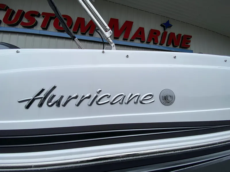 Slide: The Image of 2023 Hurricane SunDeck Sport 188 OB boat at Custom Marine dealership. - 6
