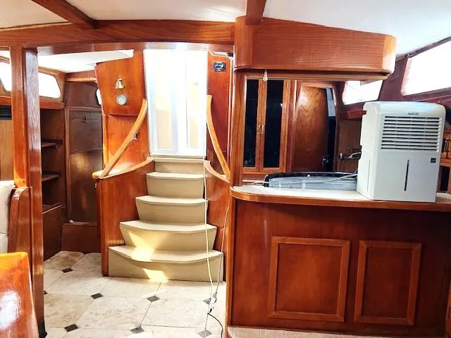 Slide: The Image of Looking aft toward the companionway - 17