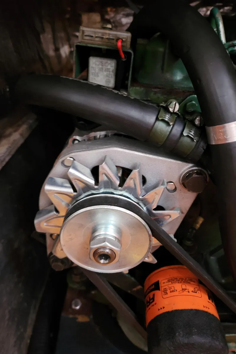 Slide: The Image of Close-up of a 1989 Granada 375 Atlantica engine component. - 29