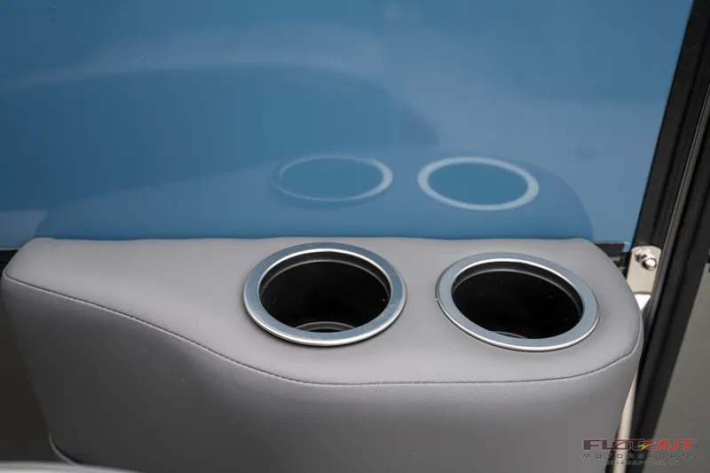 Slide: The Image of 2023 South Bay RearSeating 200hp boat with dual cup holders. - 13