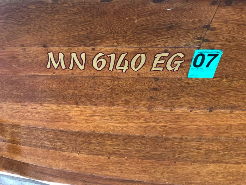 Slide: The Image of 1960 Chris-Craft 24 Sportsman wooden boat with registration number MN 6140 EG. - 28