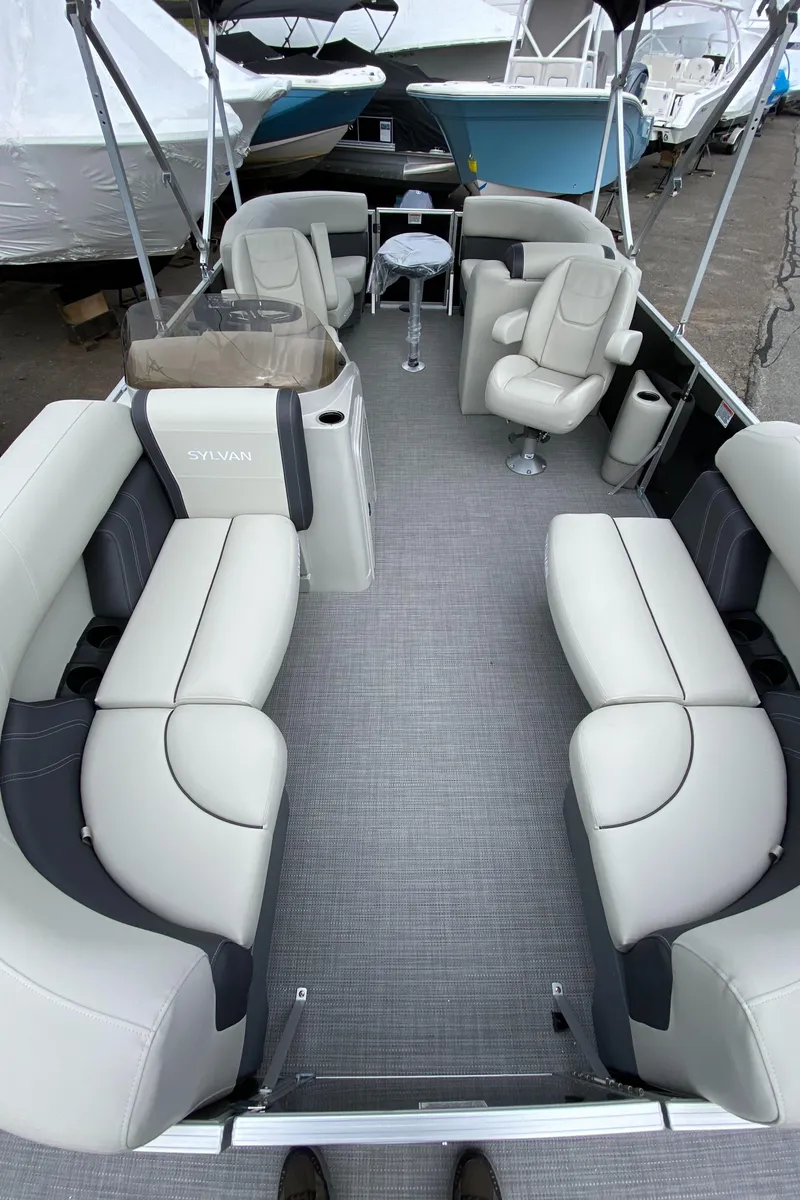 Slide: The Image of Interior of 2026 Sylvan Mirage 820 LZ pontoon boat. - 7