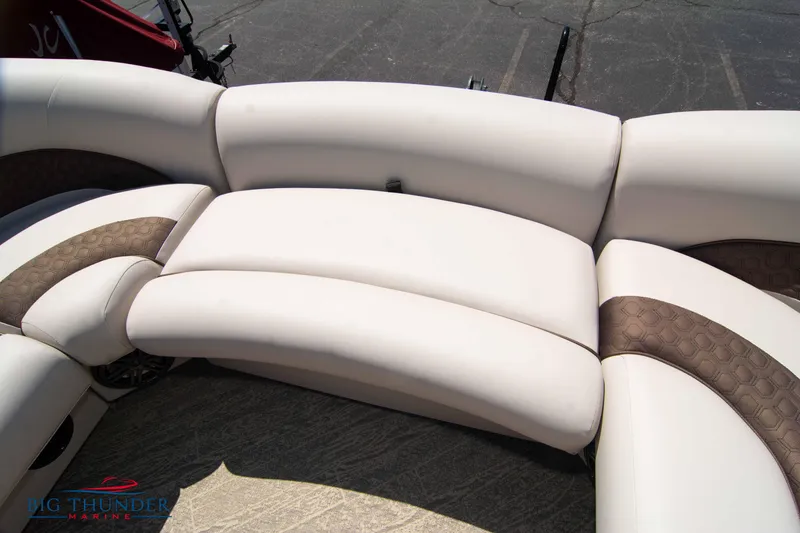 Slide: The Image of Luxurious seating on the 2022 JC SunLounger 25 TT Sport pontoon boat. - 14
