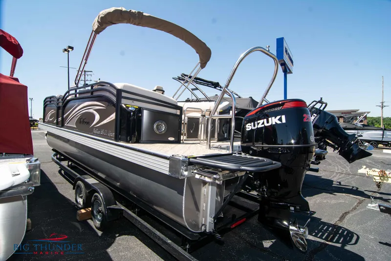 Slide: The Image of 2022 JC SunLounger 25 TT Sport pontoon boat with Suzuki outboard motor. - 3