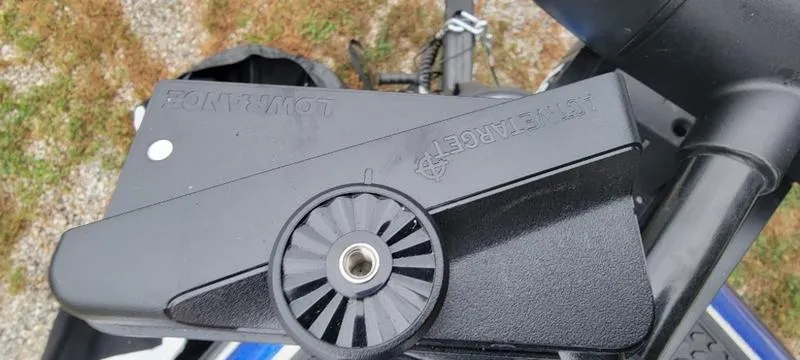 Slide: The Image of Close-up of 2023 Ranger Z 521 RC boat component with Lowrance branding. - 11