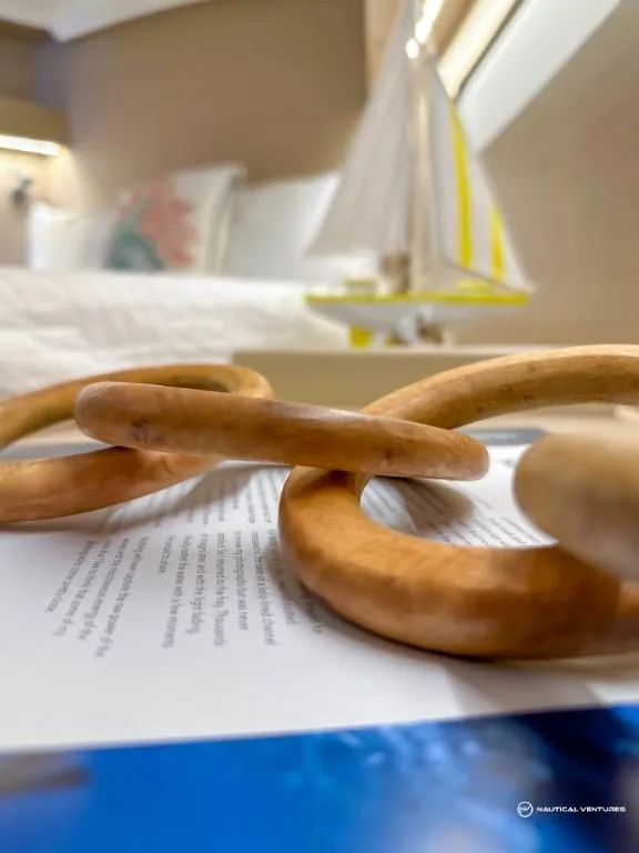 Slide: The Image of Interior detail of 2024 Beneteau Oceanis 40.1 sailboat cabin. - 42