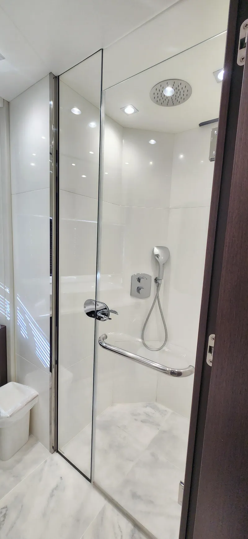 Slide: The Image of Modern shower in 2020 Sunseeker Predator 74 XPS yacht. - 18