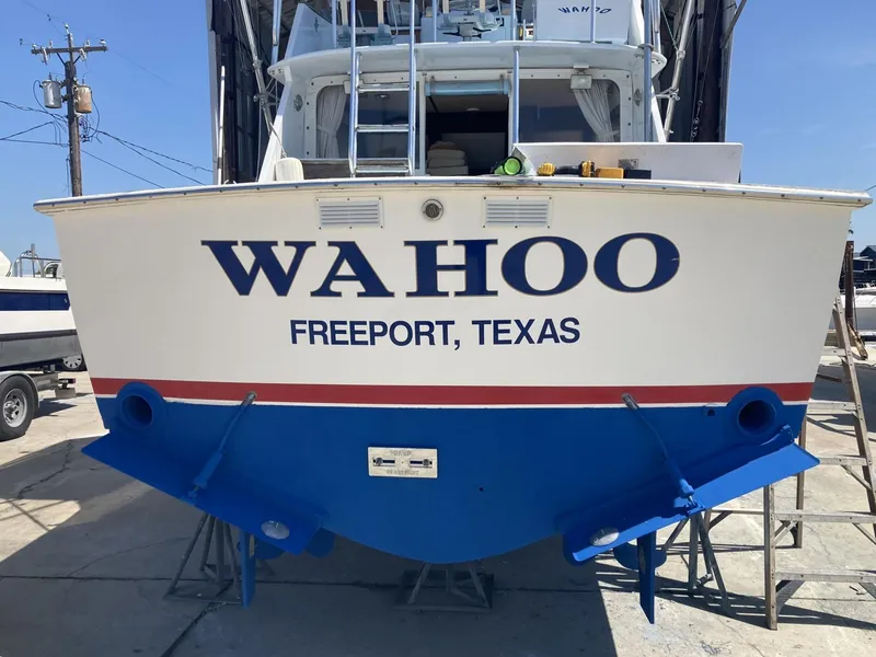 Slide: The Image of 1975 Custom 36 Matlack Tournament SF boat named Wahoo in Freeport, Texas. - 5
