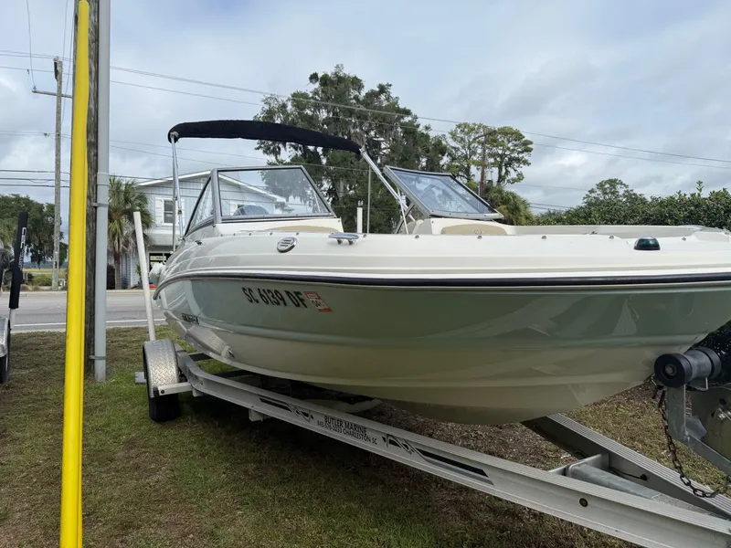 Slide: The Image of 2017 Key West 219 FS helm with Garmin navigation system. - 6