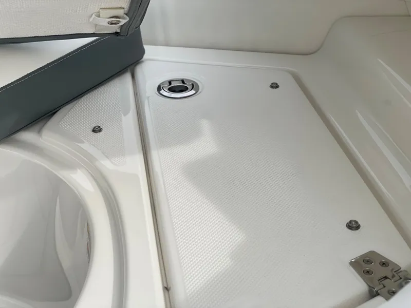 Slide: The Image of 2023 Zodiac Yachtline 490 Deluxe NEO 90hp boat interior detail. - 12
