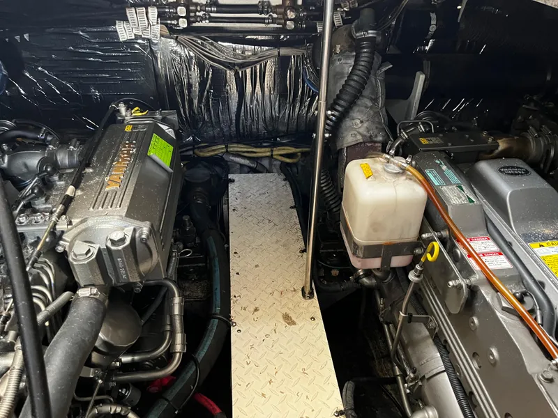 Slide: The Image of Engine room of a 2006 Cruisers Yachts 385 Motoryacht with Yanmar engines. - 26