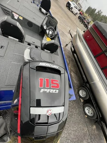 Slide: The Image of 2023 Crestliner XFC 189 boat with Mercury 115 Pro outboard motor. - 4