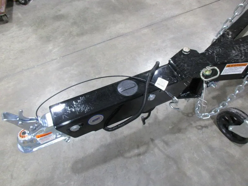 Slide: The Image of Trailer hitch of 2023 Hurricane SunDeck 187 IO boat on concrete floor. - 4