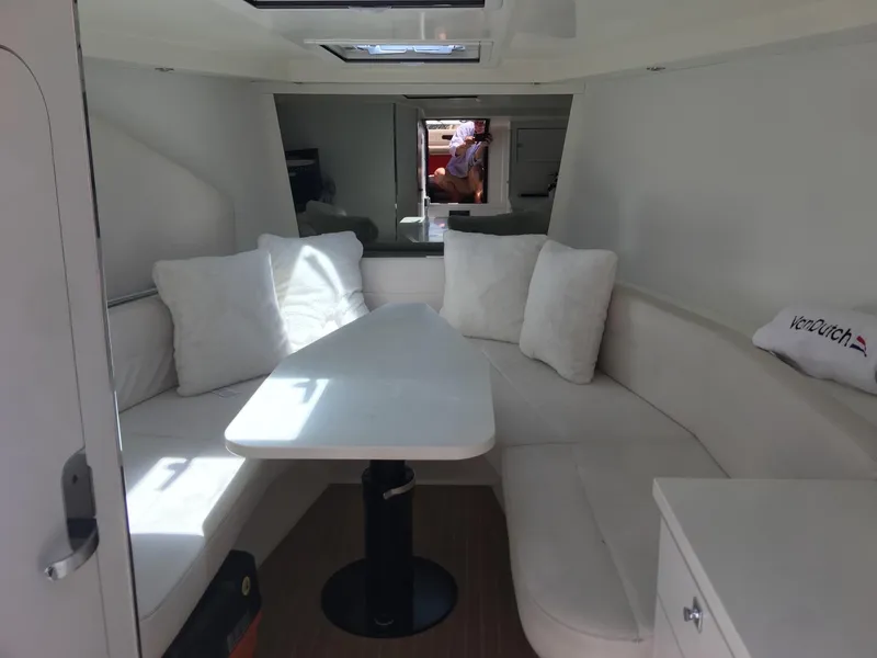 Slide: The Image of Luxurious interior of 2010 VanDutch 40 yacht with cozy seating and modern design. - 13