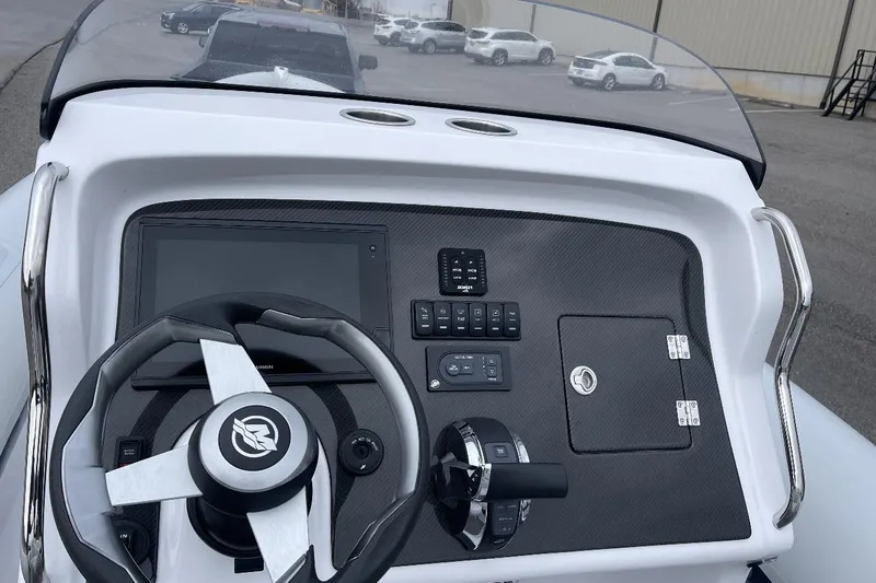 Slide: The Image of Airship 300 DS 2022 dashboard with steering wheel and control panel. - 21