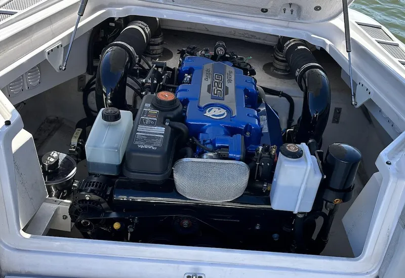 Slide: The Image of 2022 Airship 300 DS engine compartment with blue engine and components. - 6