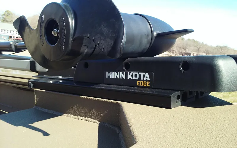 Slide: The Image of Minn Kota Edge trolling motor on Thor Lake Hammer Elite 2023 boat. - 2