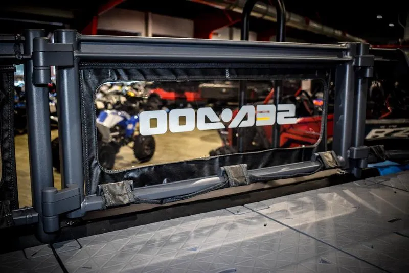 Slide: The Image of 2023 Sea-Doo Switch Sport 21 rear view showcasing logo and deck. - 7