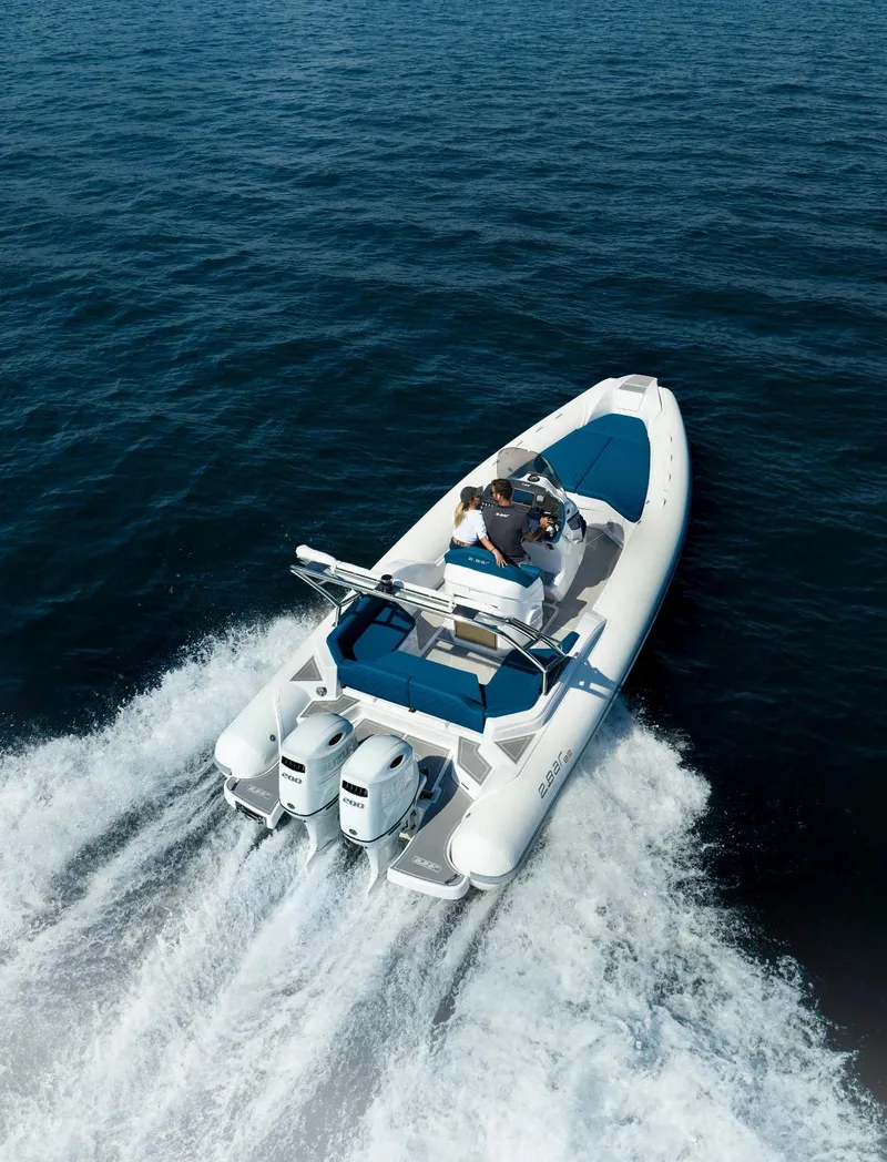 Slide: The Image of 2025 2 Bar 8.2 boat cruising on open water - 20