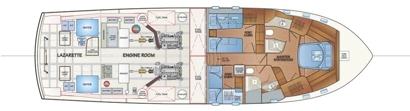 Slide: The Image of Lazarette / Engine Room & Standard Accommodation A - 53