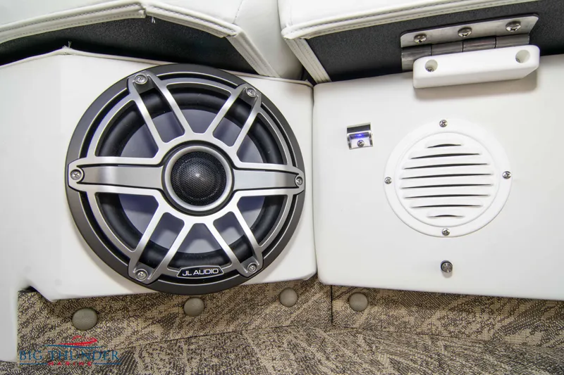 Slide: The Image of Close-up of JC NEPTOON 27 TT SPORT 2022 boat speakers and interior. - 14