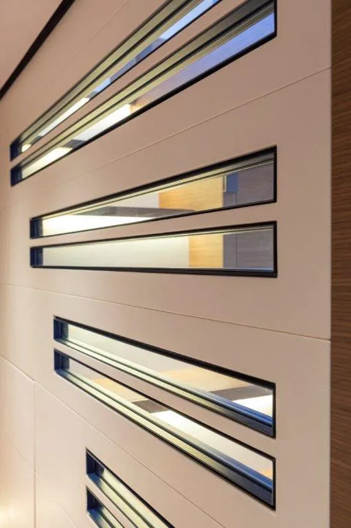 Slide: The Image of Modern interior design of Evo Yachts V8 2025 with sleek horizontal windows. - 15