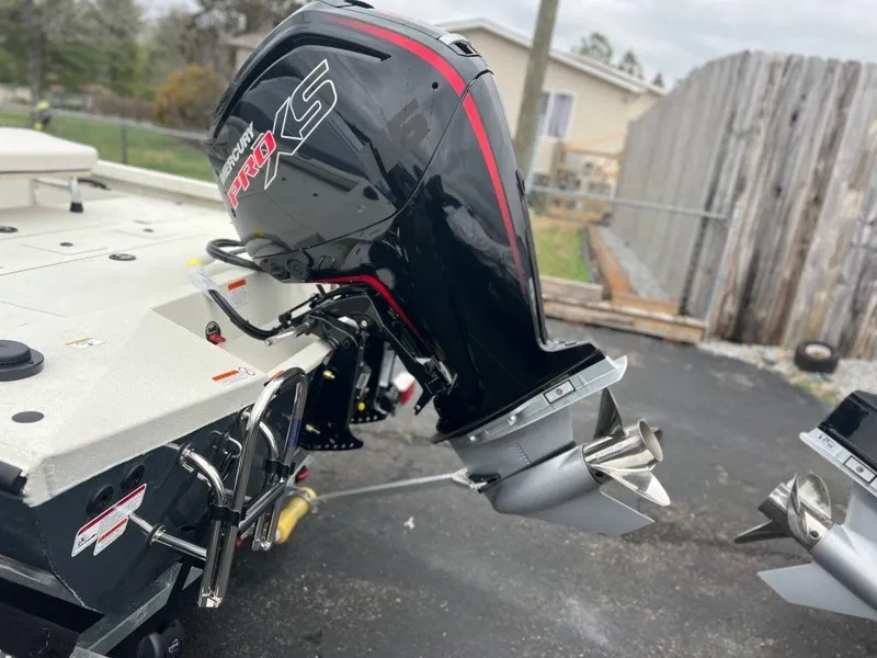 Slide: The Image of 2023 Ranger RB190 boat with Mercury Pro XS outboard motor. - 5
