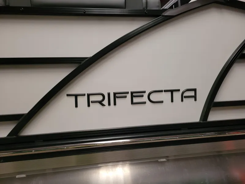 Slide: The Image of 2023 Trifecta 24' SB2 ARCH SS 3 Plus boat logo detail. - 26
