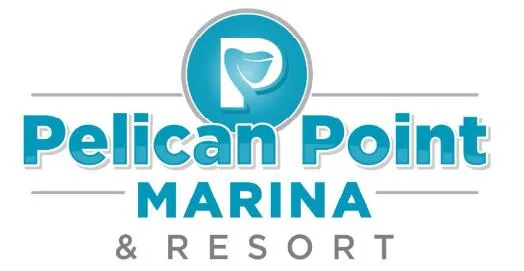 Slide: The Image of Pelican Point Marina & Resort logo, featuring blue and white design elements. - 4